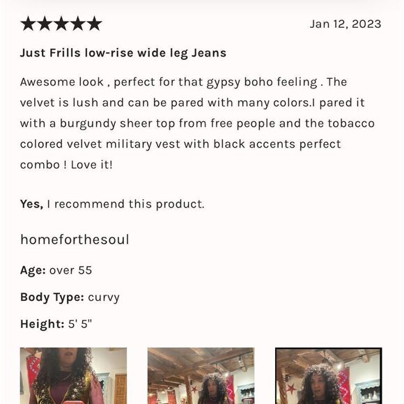 WE THE FREE JUST FRILLS LOW RISE WIDE LEG JEANS NWT - Picture 11 of 17